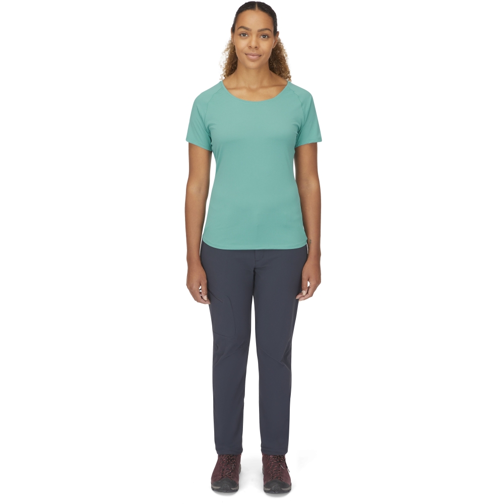 Rab Aleya Tee Women's Glacier Blue QBL-48-GLB shirts en tops online bestellen bij Kathmandu Outdoor & Travel