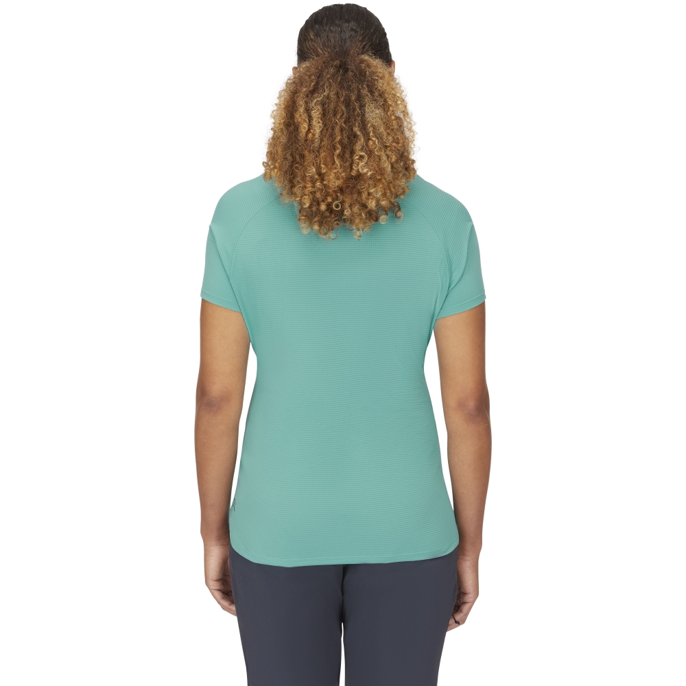 Rab Aleya Tee Women's Glacier Blue QBL-48-GLB shirts en tops online bestellen bij Kathmandu Outdoor & Travel
