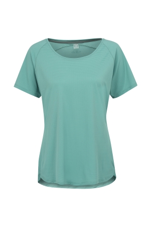 Rab Aleya Tee Women's Glacier Blue QBL-48-GLB shirts en tops online bestellen bij Kathmandu Outdoor & Travel