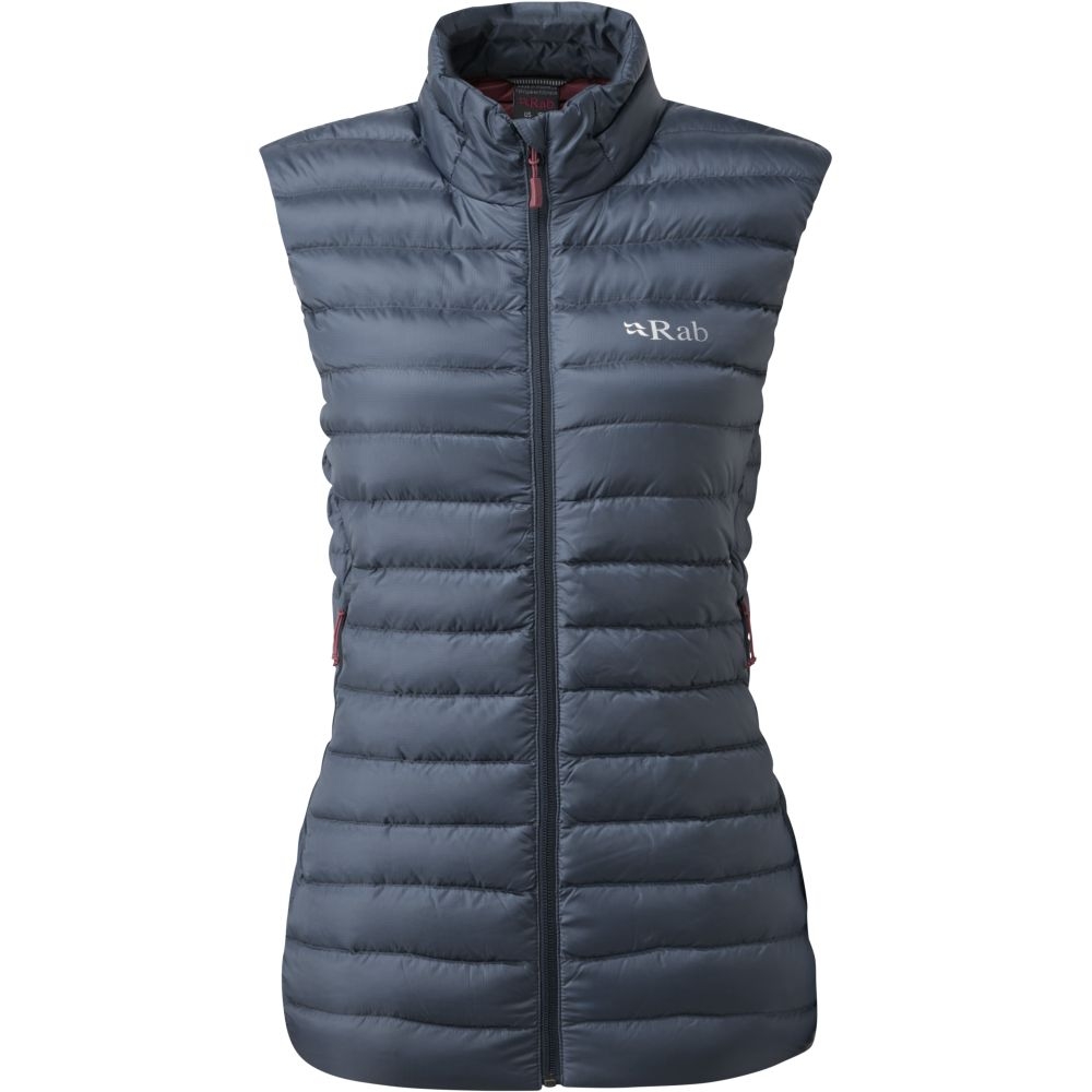 Rab Microlight Vest Women's Steel QDB-19-ST jassen online bestellen bij Kathmandu Outdoor & Travel