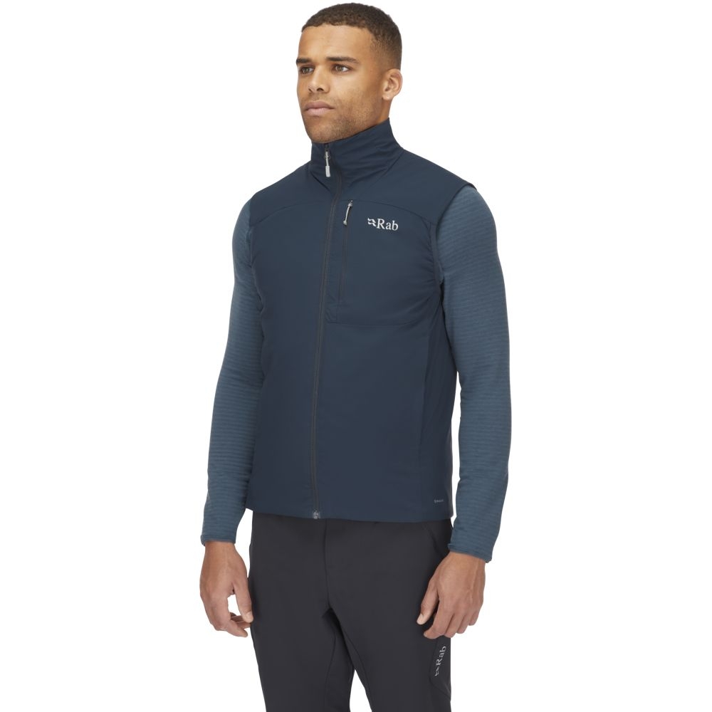 Rab Xenair Vest Tempest Blue QIP-19-TMB jassen online bestellen bij Kathmandu Outdoor & Travel