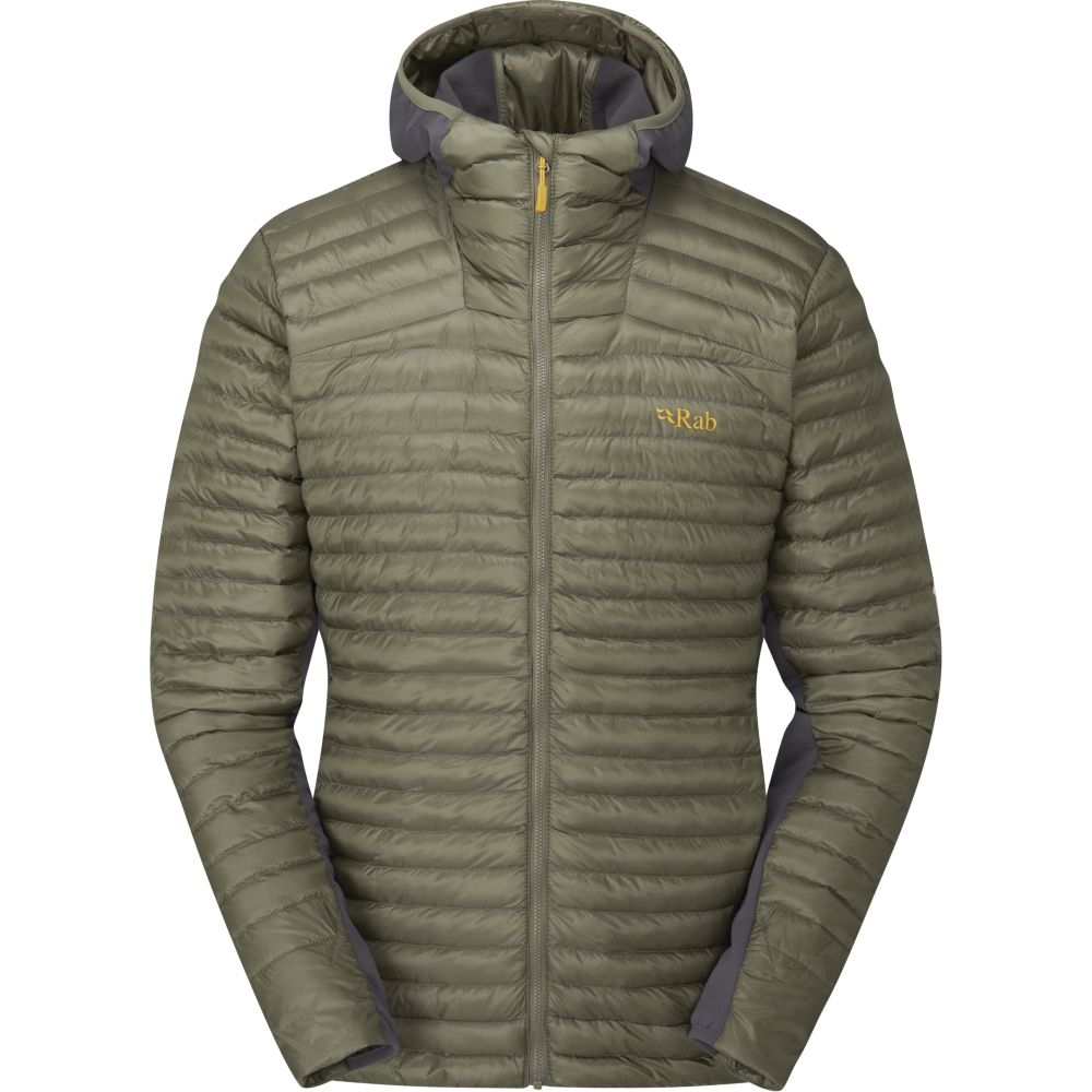 Rab Cirrus Flex 2.0 Hoody Light Khaki QIO-68-LKH jassen online bestellen bij Kathmandu Outdoor & Travel