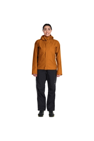 Rab Downpour Eco Jacket Women's Marmalade QWG-83-MAM jassen online bestellen bij Kathmandu Outdoor & Travel