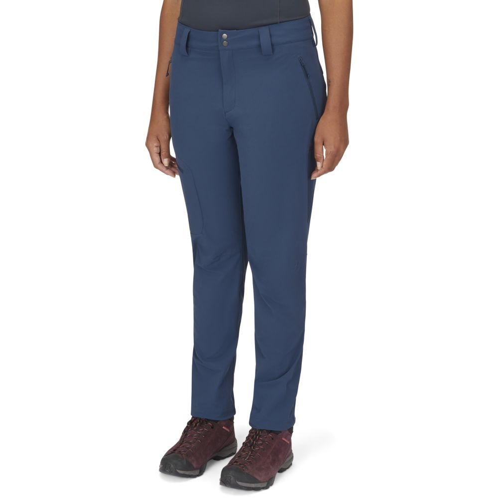 Rab Incline Pants Regular Women's Tempest Blue QFV-02-TMB broeken online bestellen bij Kathmandu Outdoor & Travel