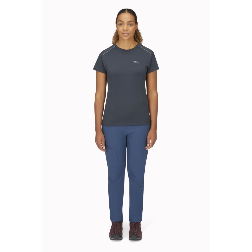 Rab Incline Pants Regular Women's Tempest Blue QFV-02-TMB broeken online bestellen bij Kathmandu Outdoor & Travel