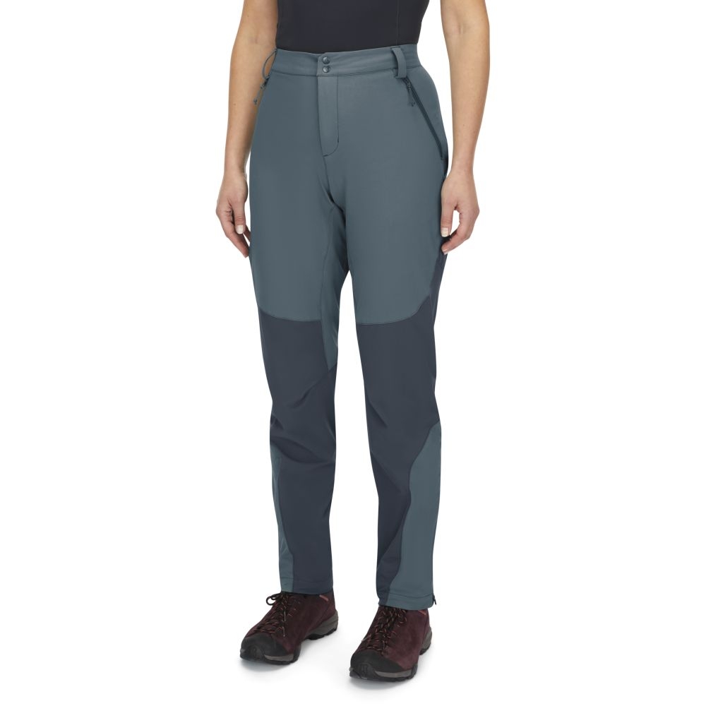 Rab Torque Mountain Pants Regular Women's Orion Blue/Tempest Blue QFV-95-OBT broeken online bestellen bij Kathmandu Outdoor & Travel
