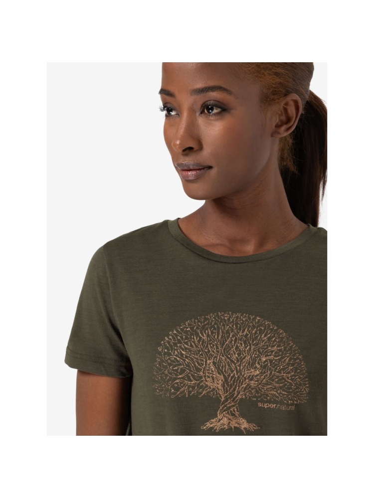 Super Natural Tree Of Knowledge Women's Black Ink/Copper SNWP03066-25B shirts en tops online bestellen bij Kathmandu Outdoor & Travel