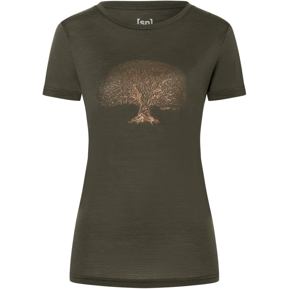 Super Natural Tree Of Knowledge Women's Black Ink/Copper SNWP03066-25B shirts en tops online bestellen bij Kathmandu Outdoor & Travel