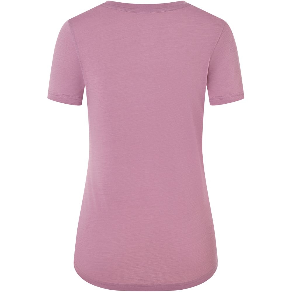 Super Natural Preikestolen Cliffs Tee Women's Orchid/Canteen/Copper SNWP03128-79A shirts en tops online bestellen bij Kathmandu Outdoor & Travel