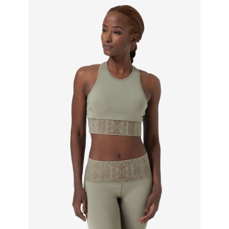 Super Natural  Arabesque LF Top Women's Dried Sage/Copper