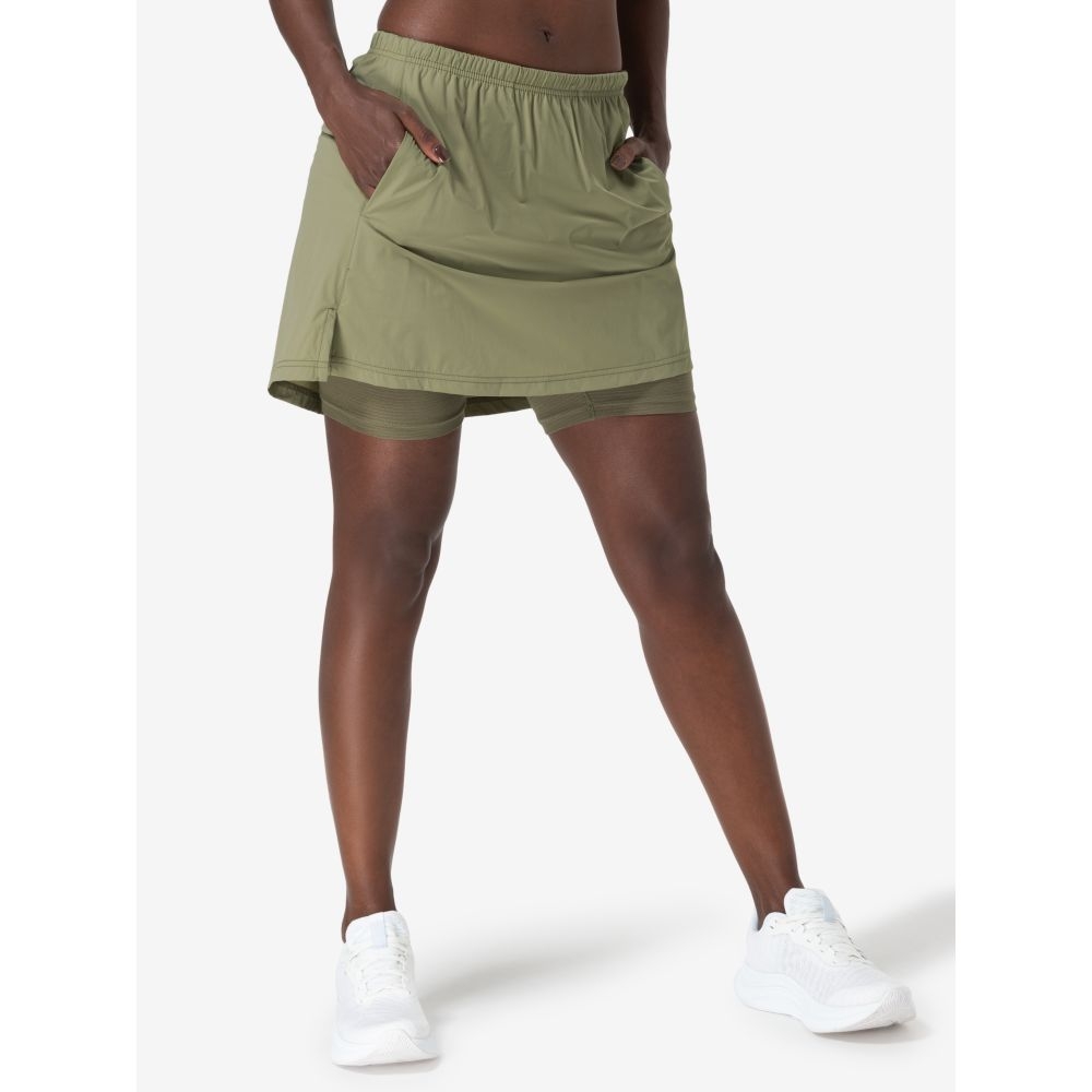 Super Natural Hiking Skirt Women's Aloe SNW021650-Z73 jurken en rokken online bestellen bij Kathmandu Outdoor & Travel