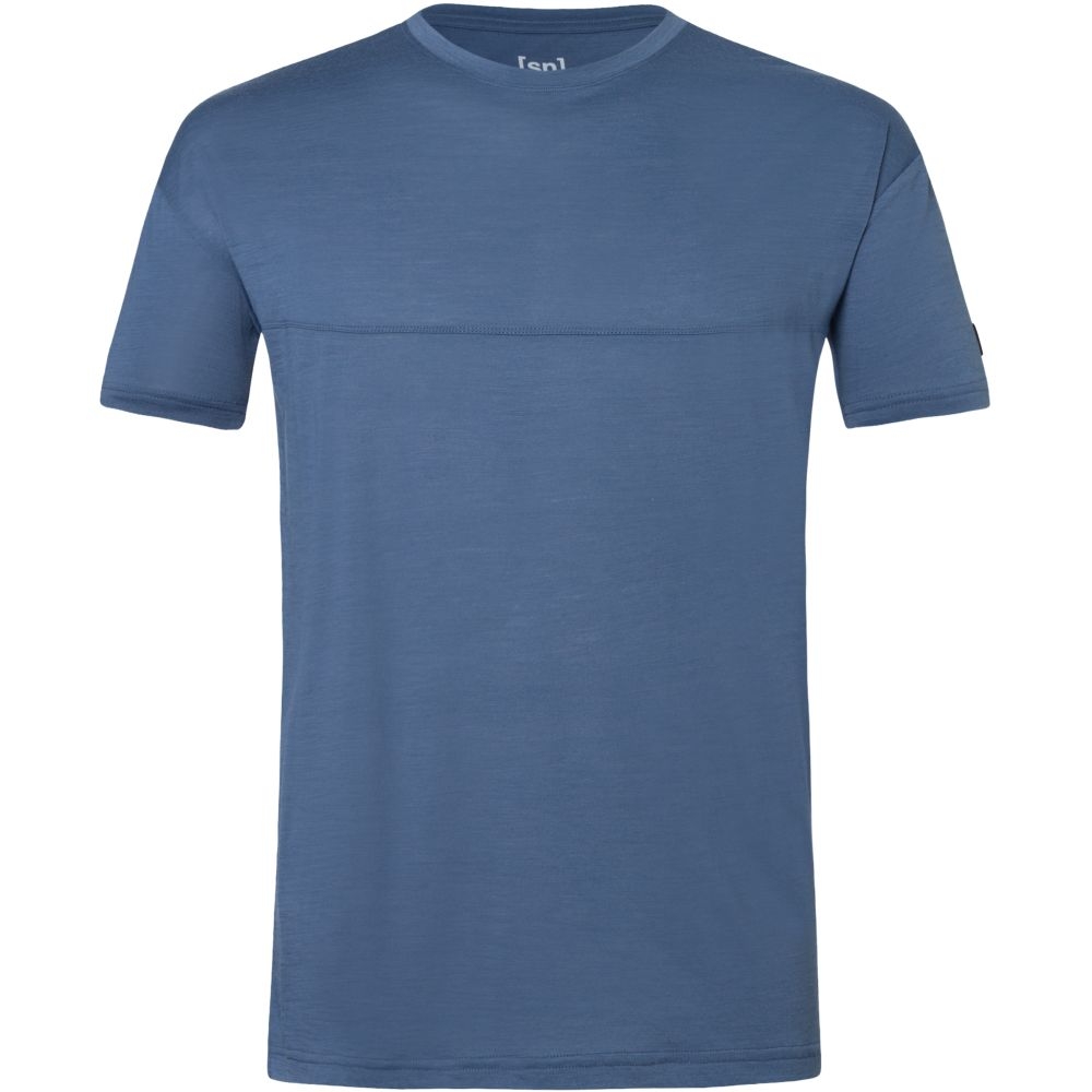 Super Natural Oversized Tee  Night Shadow Blue SNM020060-X83 shirts en tops online bestellen bij Kathmandu Outdoor & Travel