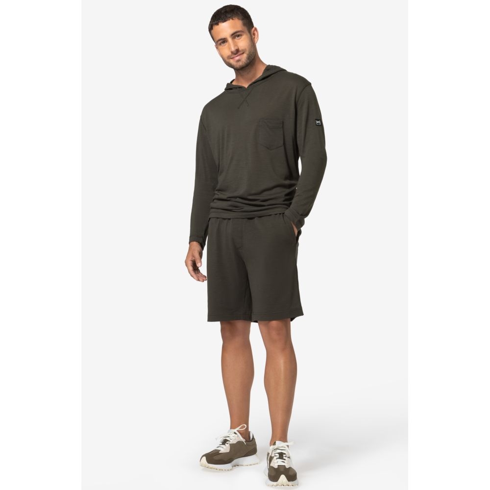 Super Natural Light Hoodie Black Ink SNM016580-X16 fleeces en truien online bestellen bij Kathmandu Outdoor & Travel