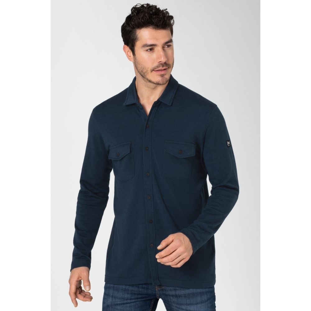 Super Natural Adventure Shirt Blueberry SNM017800-W01 shirts en tops online bestellen bij Kathmandu Outdoor & Travel