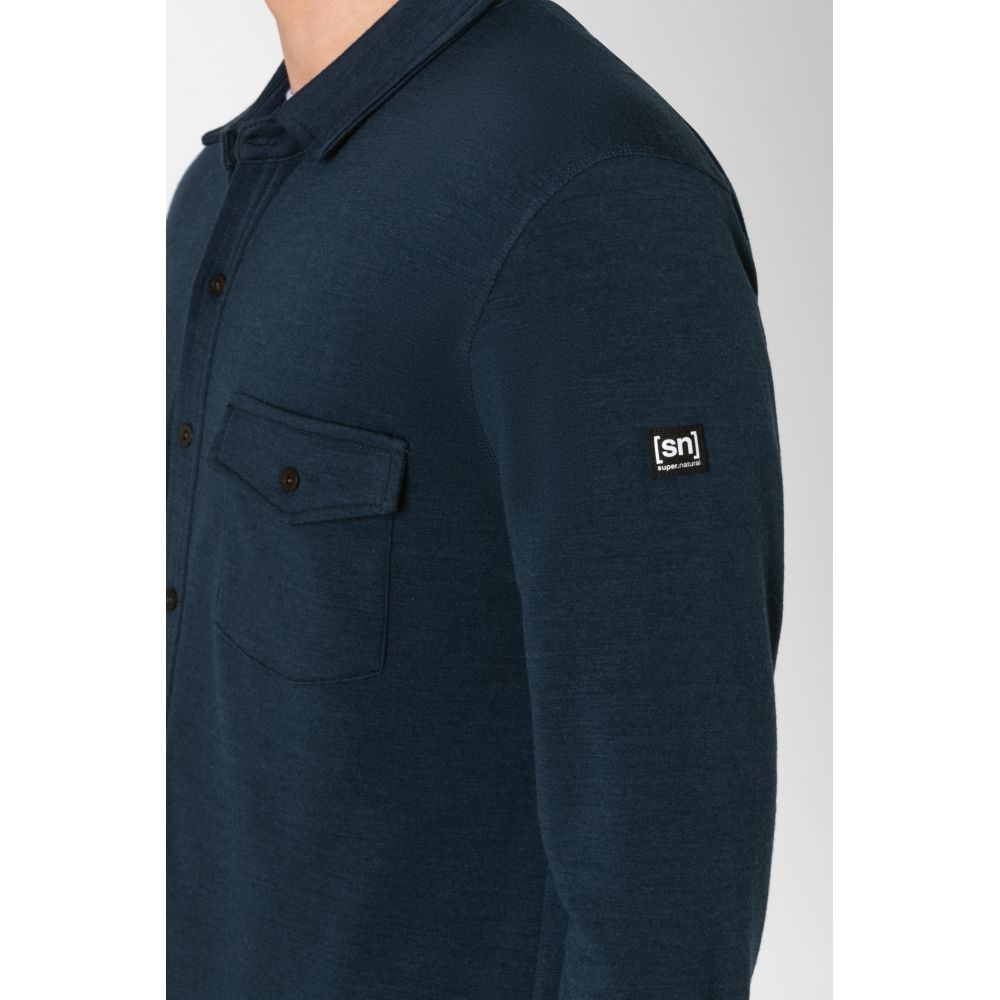 Super Natural Adventure Shirt Blueberry SNM017800-W01 shirts en tops online bestellen bij Kathmandu Outdoor & Travel