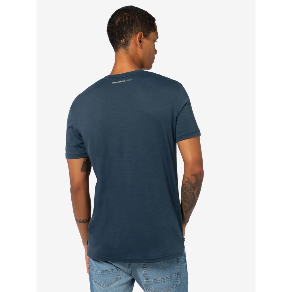 Super Natural Tied By Heart Tee Blueberry/Aloe SNMP01138-87A shirts en tops online bestellen bij Kathmandu Outdoor & Travel