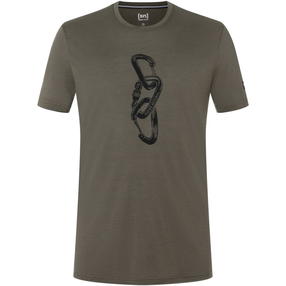 Super Natural Carrabineri Tee Black Ink/Jet Black SNMP01140-X91 shirts en tops online bestellen bij Kathmandu Outdoor & Travel