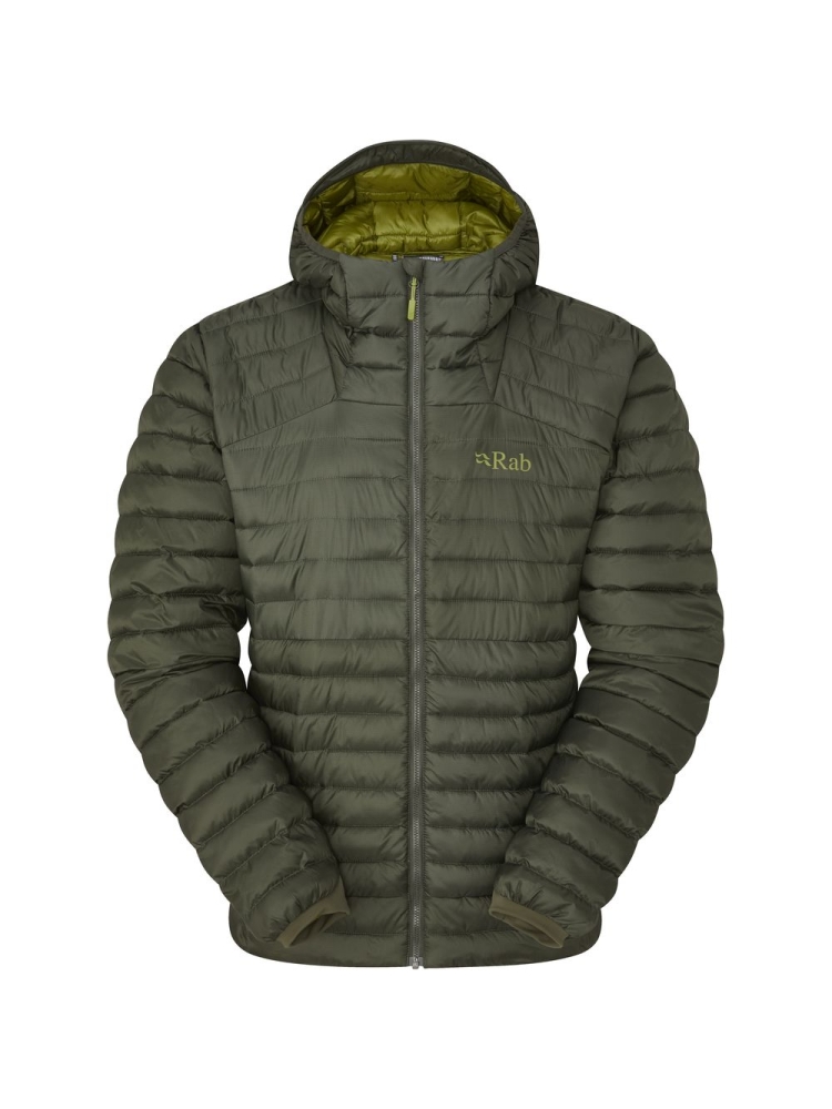 Rab Cirrus Alpine Jacket Army QIO-59-ARM jassen online bestellen bij Kathmandu Outdoor & Travel