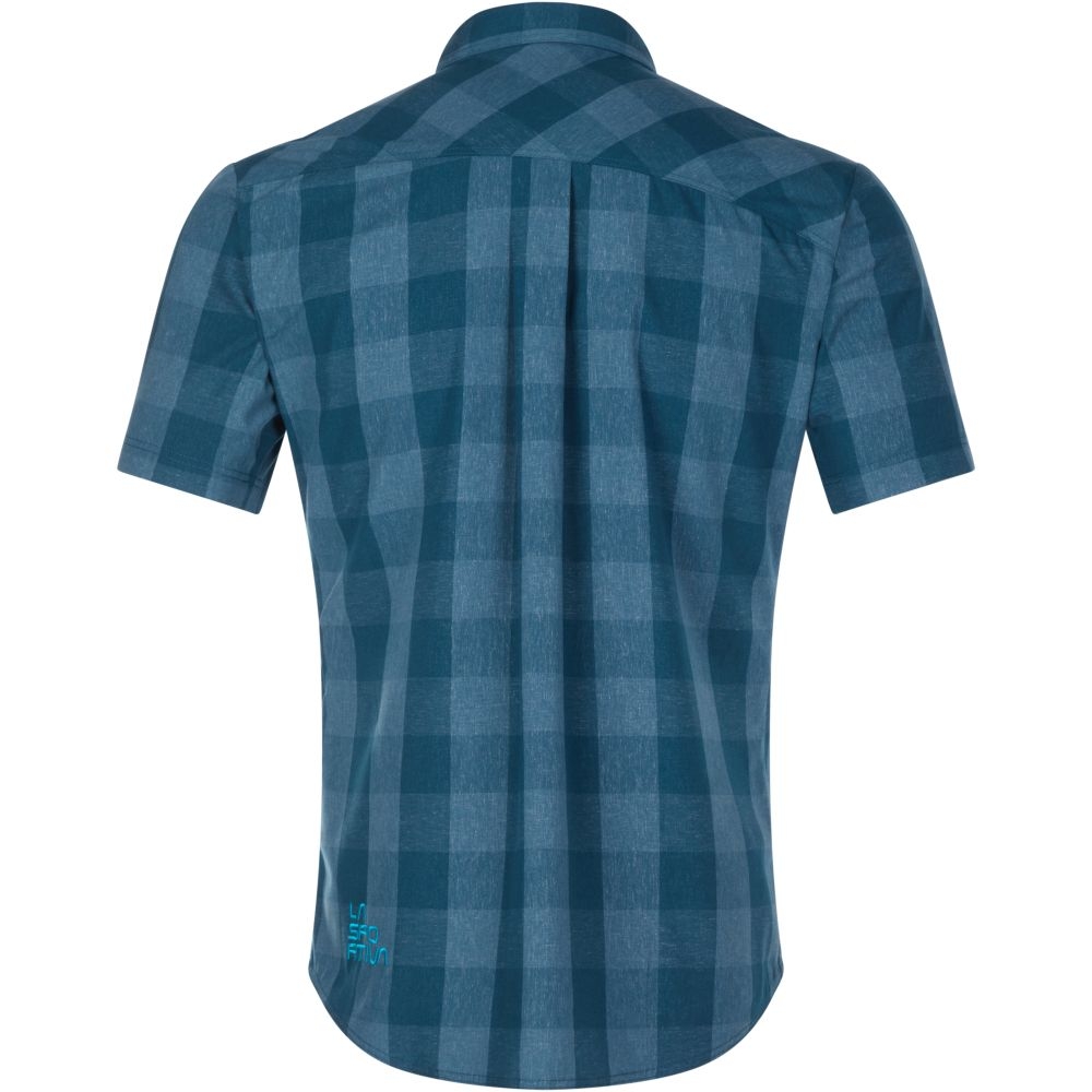 La Sportiva Nomad SS Shirt Storm Blue/Maui F10-639637 shirts en tops online bestellen bij Kathmandu Outdoor & Travel
