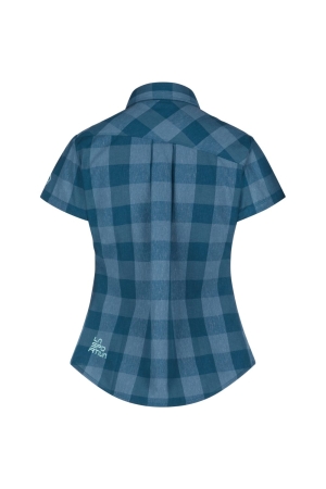 La Sportiva Nomad SS Shirt Women's Storm Blue/Iceberg G04-639636 shirts en tops online bestellen bij Kathmandu Outdoor & Travel