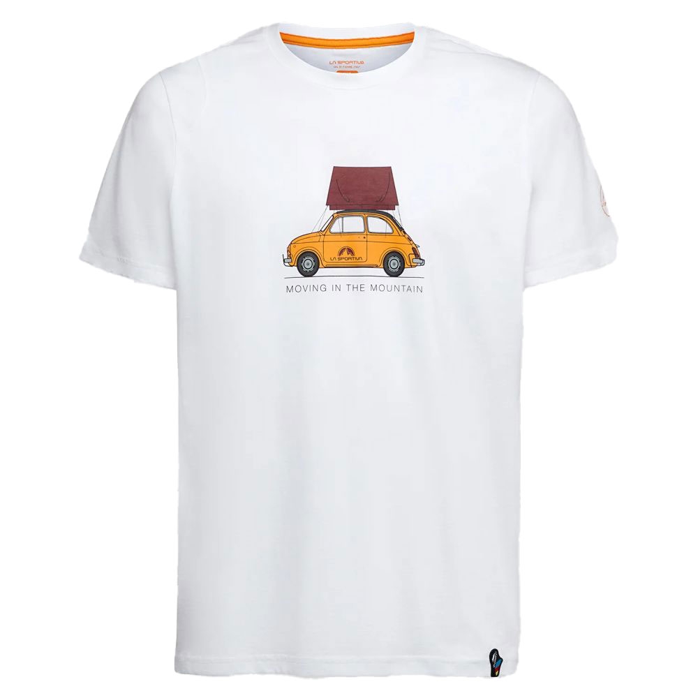La Sportiva Cinquecento T-Shirt White/Sangria N55-000320 shirts en tops online bestellen bij Kathmandu Outdoor & Travel