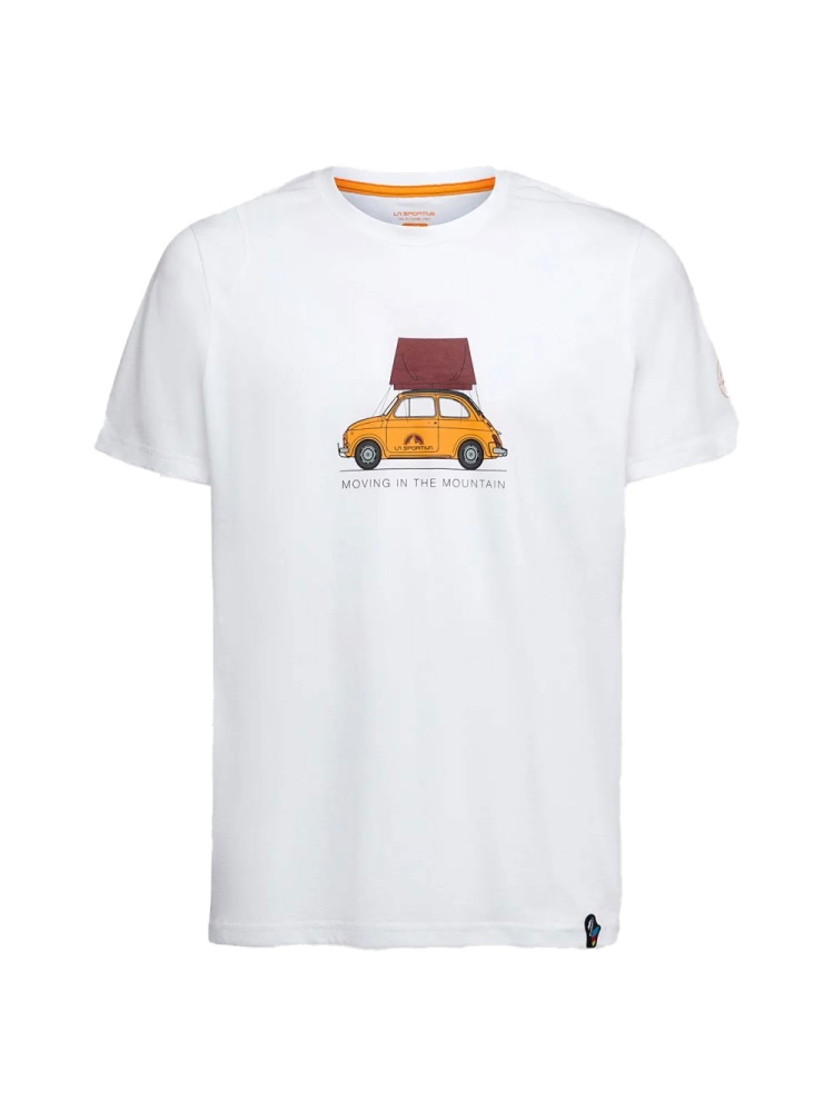 La Sportiva Cinquecento T-Shirt White/Sangria N55-000320 shirts en tops online bestellen bij Kathmandu Outdoor & Travel