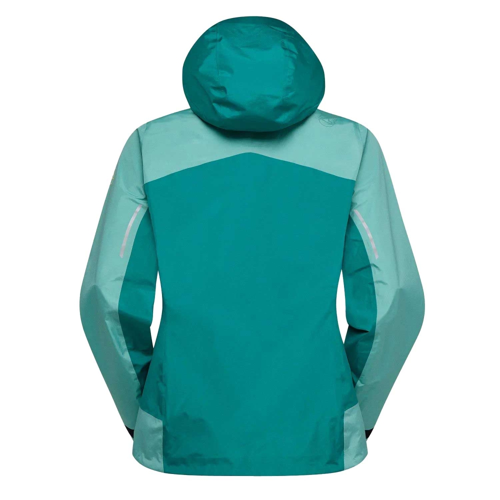 La Sportiva Discover Shell Jkt Women's Juniper/Everglade Q75-734733 jassen online bestellen bij Kathmandu Outdoor & Travel