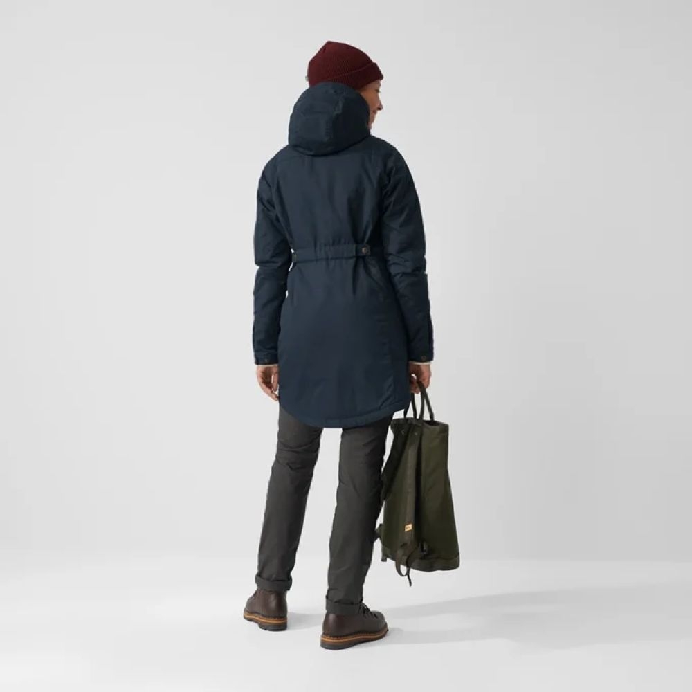 Fjällräven Kiruna Padded Parka Women's Dark Navy F89644555-555 jassen online bestellen bij Kathmandu Outdoor & Travel