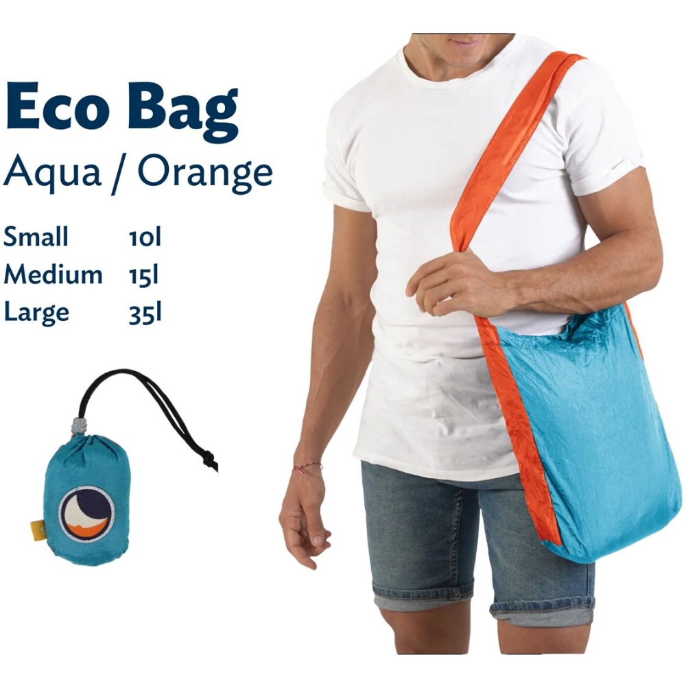Ticket to the Moon Eco Market Bag M Aqua,Orange TMMB1535 tassen online bestellen bij Kathmandu Outdoor & Travel