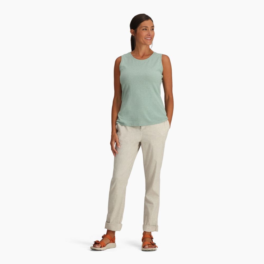 Royal Robbins Vacationer Tank Women's Sage Leaf Str Y611015-344 shirts en tops online bestellen bij Kathmandu Outdoor & Travel