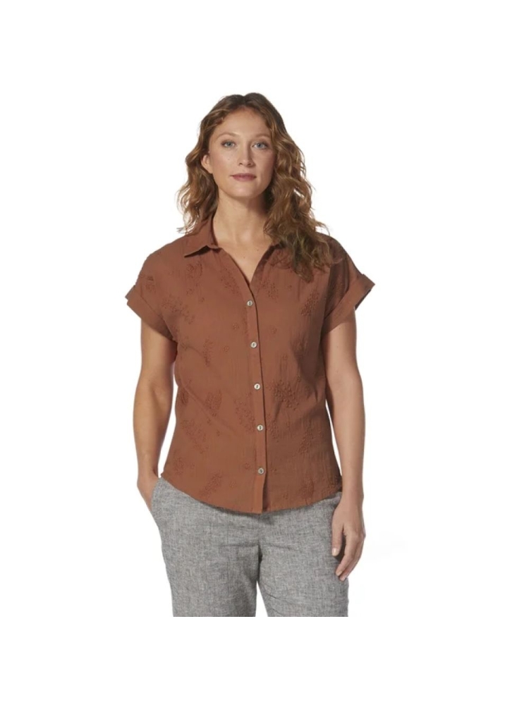 Royal Robbins Oasis Short Sleeve Women's Baked Clay Y621018-916 shirts en tops online bestellen bij Kathmandu Outdoor & Travel