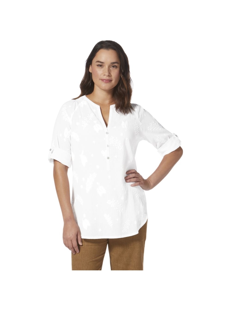 Royal Robbins Oasis II 3/4 Sleeve Women's White Y622019-10 jurken en rokken online bestellen bij Kathmandu Outdoor & Travel