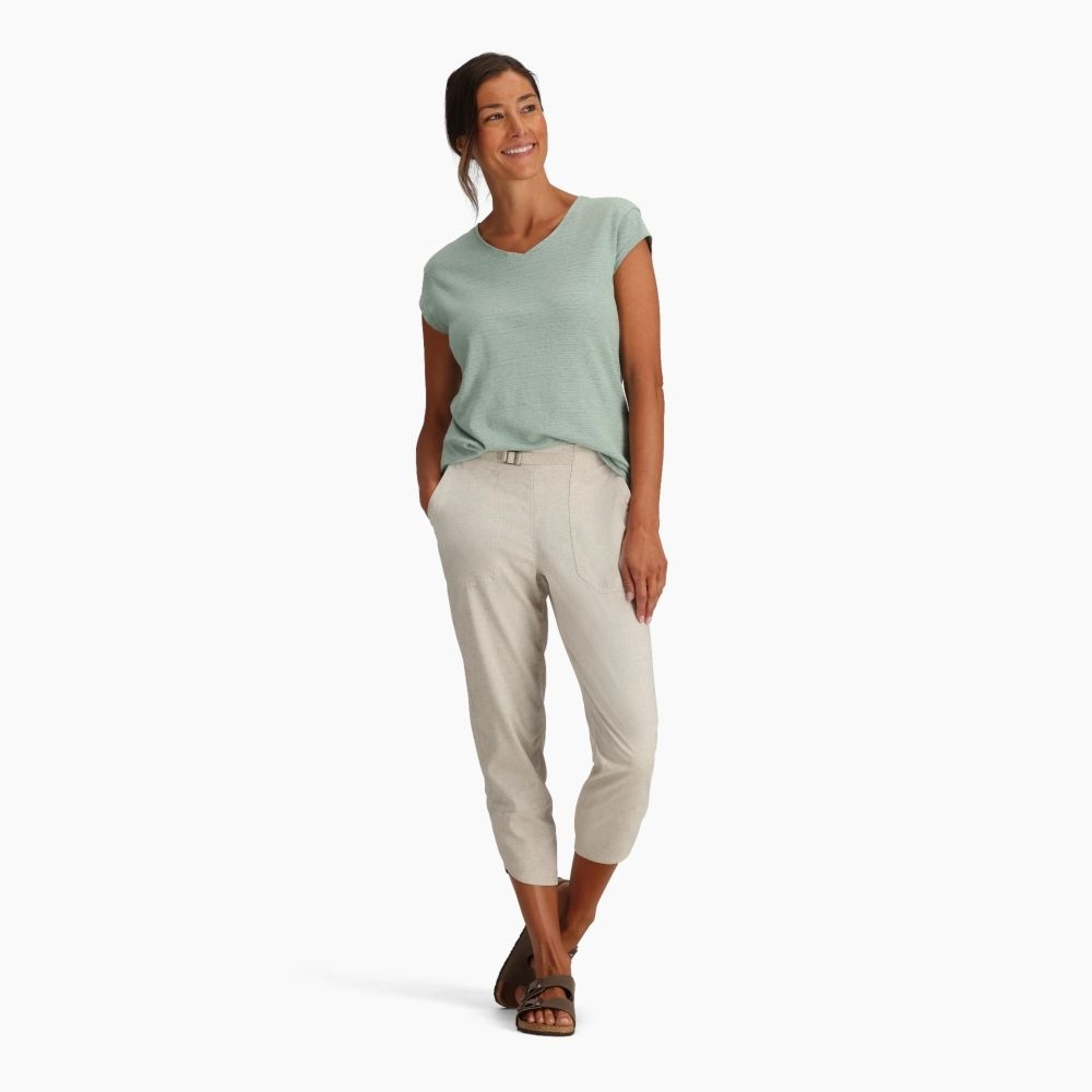 Royal Robbins Hempline Capri Women's Blended Undyed Y624004-105 broeken online bestellen bij Kathmandu Outdoor & Travel