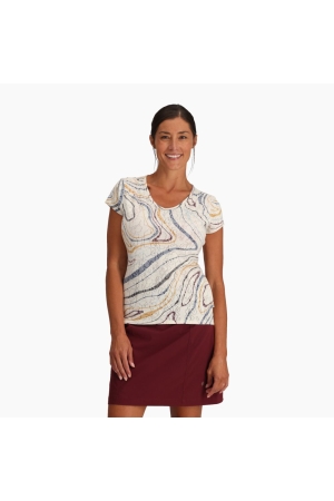 Royal Robbins  Featherweight Tee Women's Ivory Tidal Pt