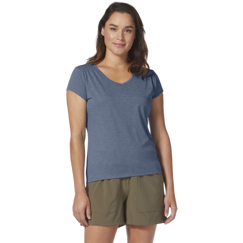 Royal Robbins Featherweight Slub Tee Women's Sea Y611013S-762 shirts en tops online bestellen bij Kathmandu Outdoor & Travel