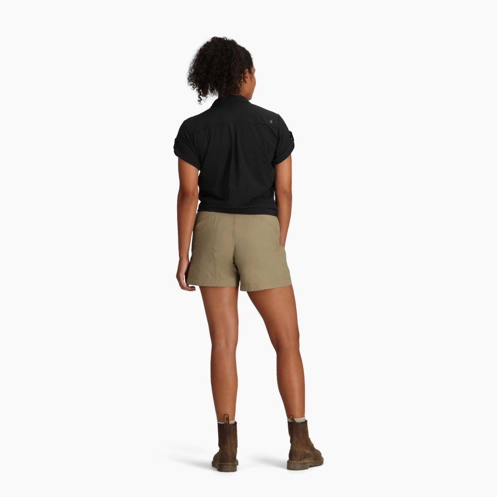 Royal Robbins Spotless Evolution Meadow Short Sleeve Women's Jet Black Y321009-37 shirts en tops online bestellen bij Kathmandu Outdoor & Travel