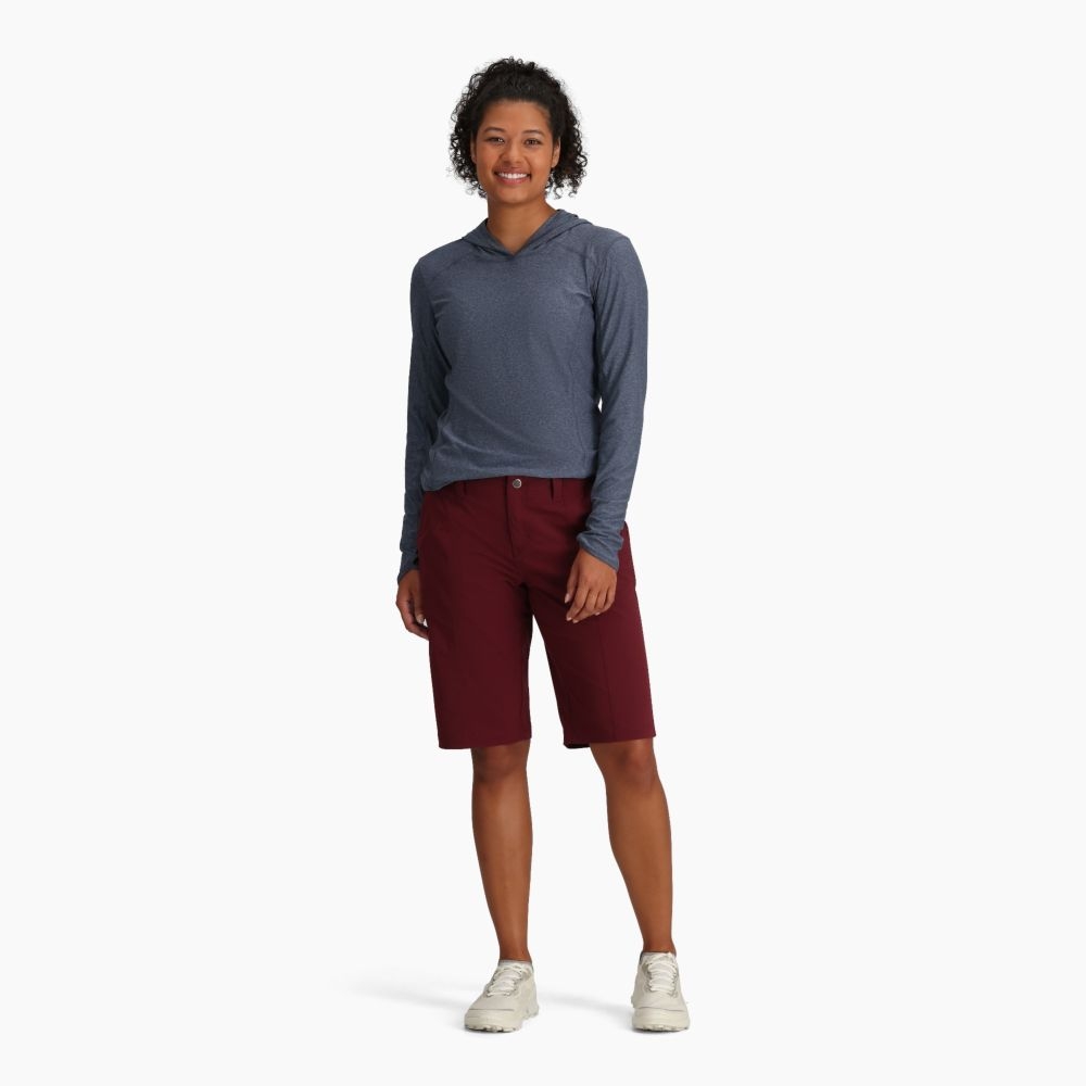 Royal Robbins Discovery III Bermuda Women's Burnt Grape Y33121-596 broeken online bestellen bij Kathmandu Outdoor & Travel