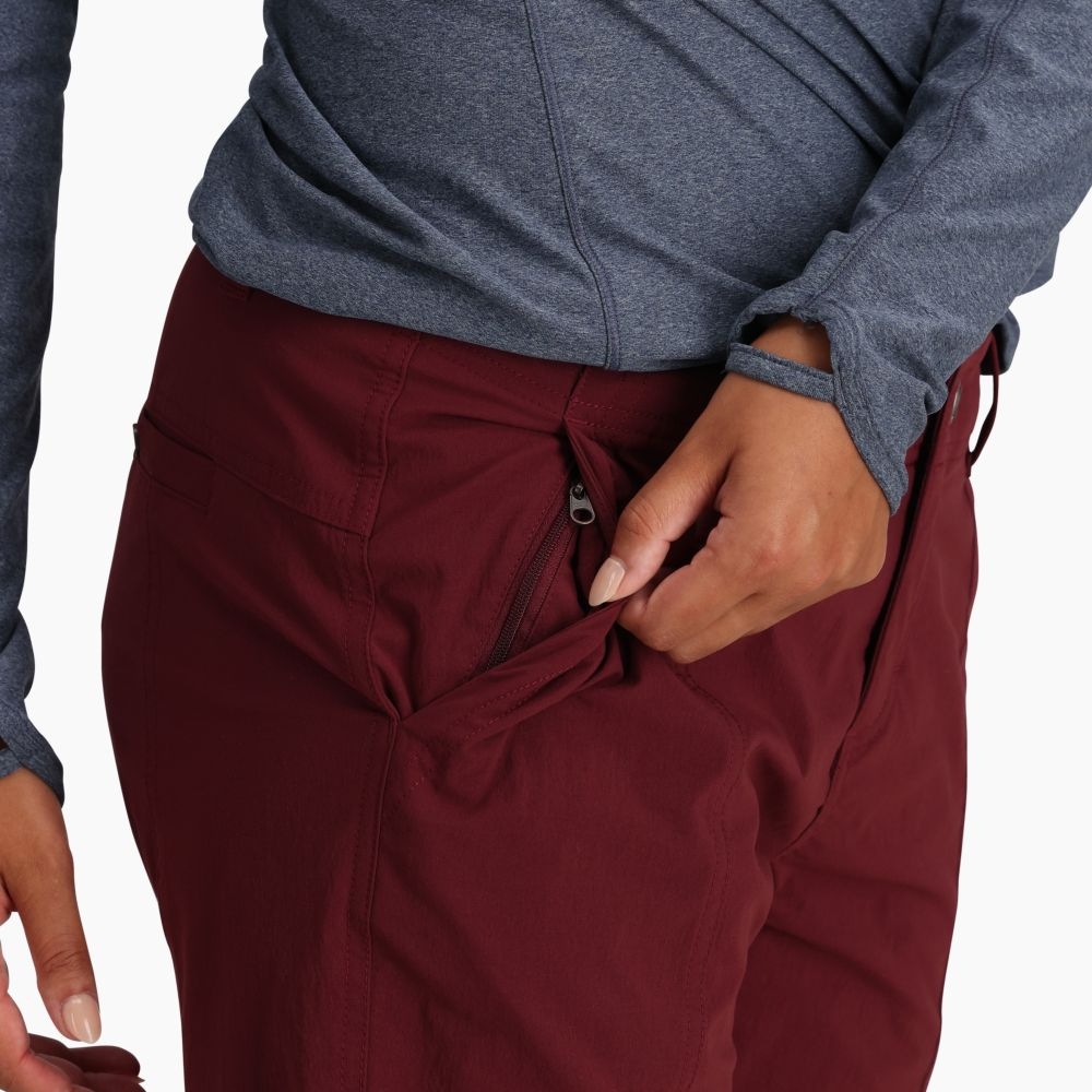 Royal Robbins Discovery III Bermuda Women's Burnt Grape Y33121-596 broeken online bestellen bij Kathmandu Outdoor & Travel