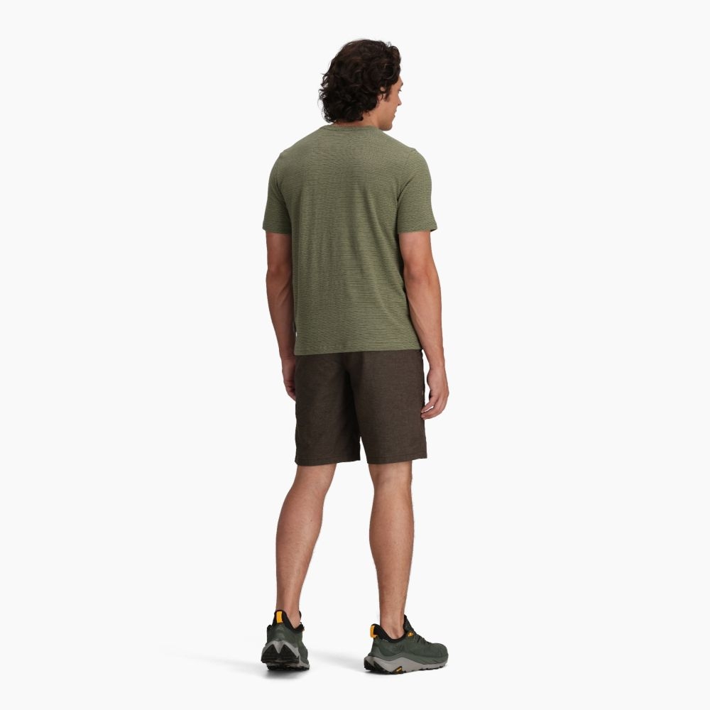 Royal Robbins Vacationer Crew Short Sleeve  Fiddlehead Str Y711029-923 shirts en tops online bestellen bij Kathmandu Outdoor & Travel