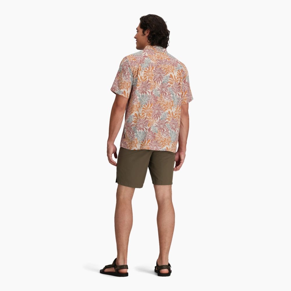 Royal Robbins Comino Leaf Short Sleeve  Baked Clay Bonsall Y721013-940 shirts en tops online bestellen bij Kathmandu Outdoor & Travel