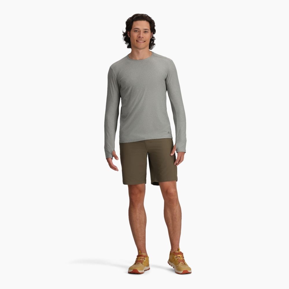 Royal Robbins Amp Lite Crew Long sleeve Lt Pewter Htr Y412034-612 shirts en tops online bestellen bij Kathmandu Outdoor & Travel