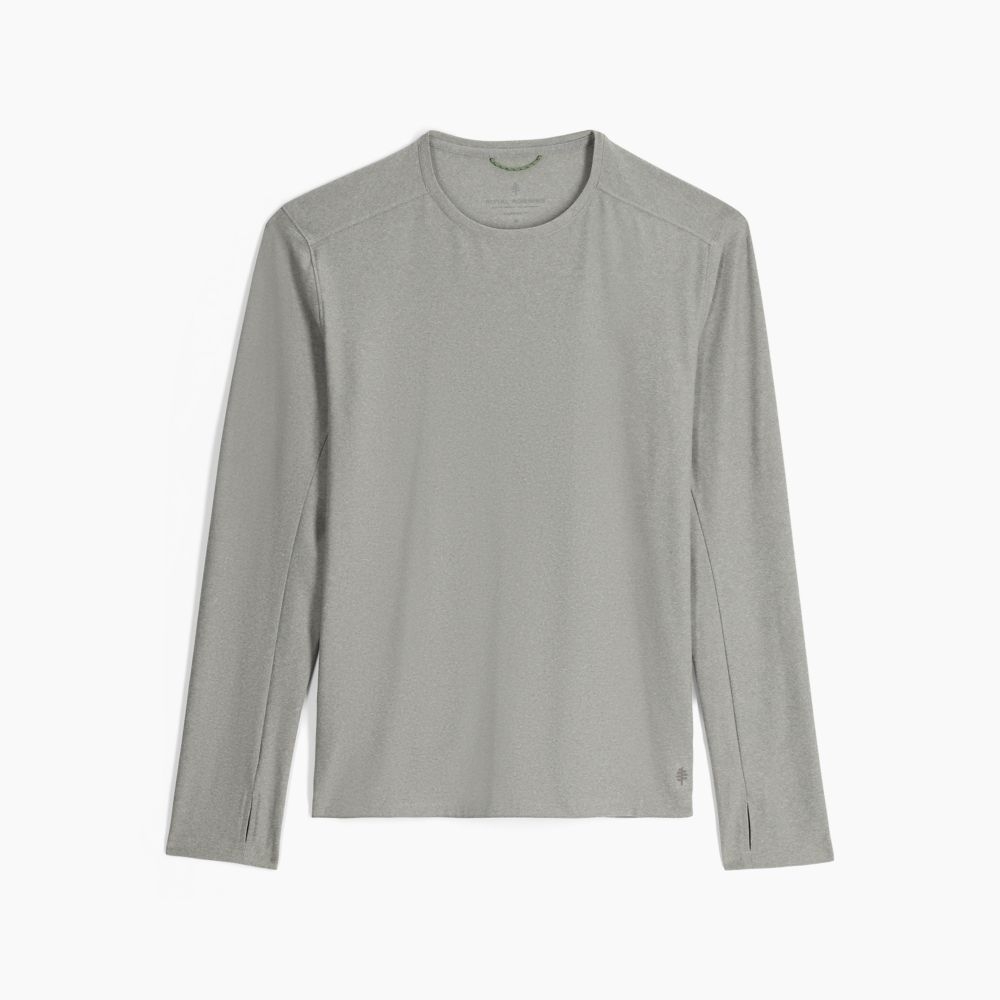 Royal Robbins Amp Lite Crew Long sleeve Lt Pewter Htr Y412034-612 shirts en tops online bestellen bij Kathmandu Outdoor & Travel