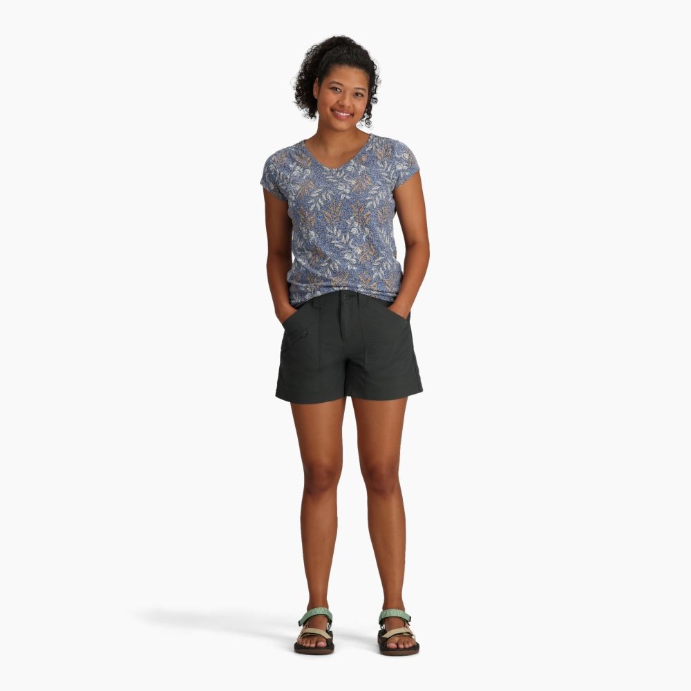 Royal Robbins Backcountry Pro II Short Women's Charcoal Y323009-18 broeken online bestellen bij Kathmandu Outdoor & Travel