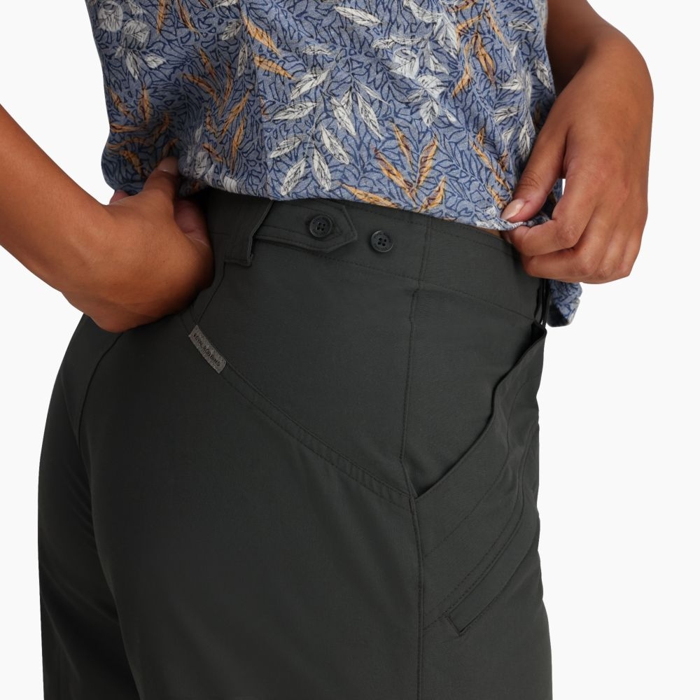 Royal Robbins Backcountry Pro II Short Women's Charcoal Y323009-18 broeken online bestellen bij Kathmandu Outdoor & Travel