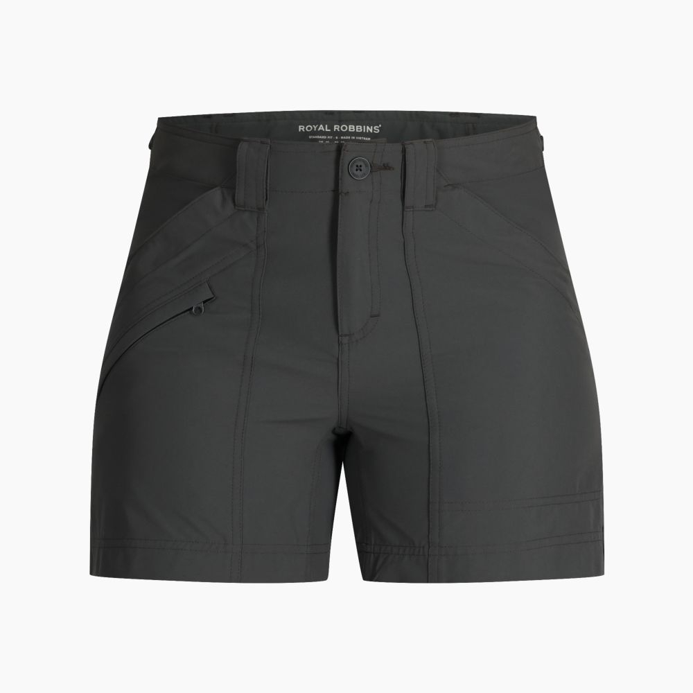 Royal Robbins Backcountry Pro II Short Women's Charcoal Y323009-18 broeken online bestellen bij Kathmandu Outdoor & Travel