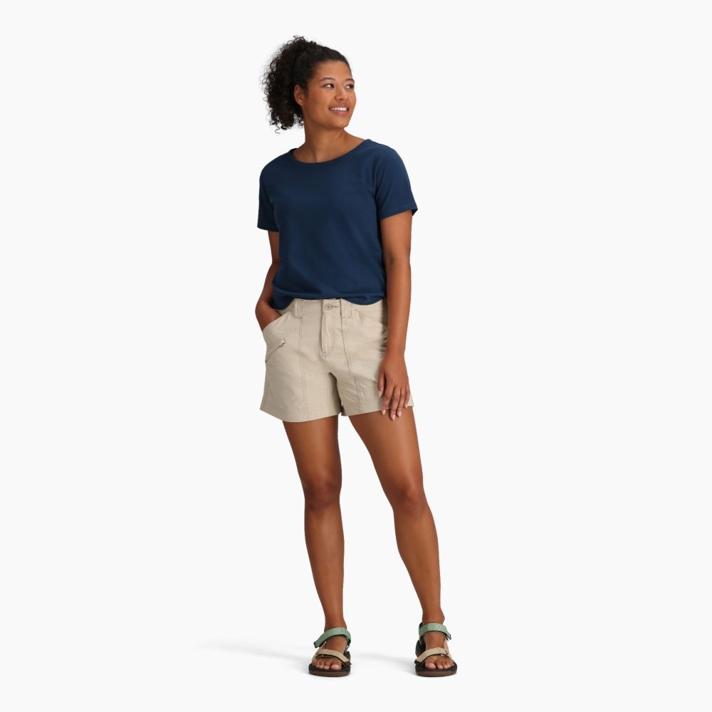 Royal Robbins Backcountry Pro II Short Women's Lt Khaki Y323009-132 broeken online bestellen bij Kathmandu Outdoor & Travel