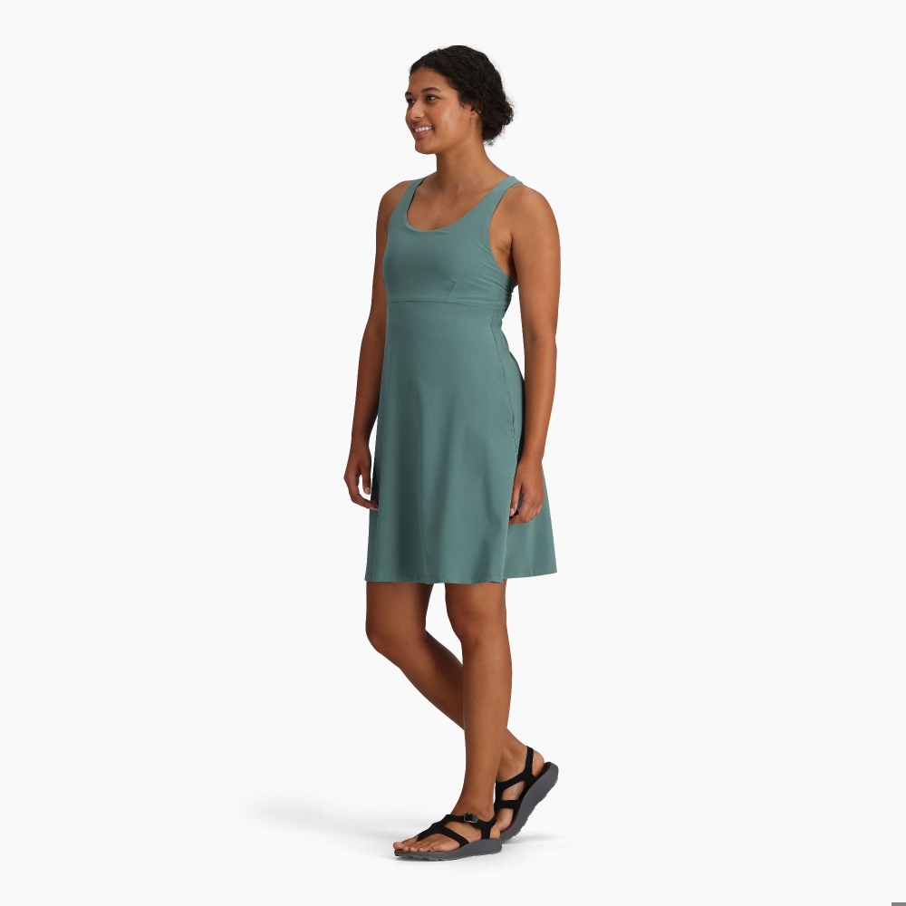 Royal Robbins Spotless Evolution Tank Dress Women's Sea Pine Y326012-349 jurken en rokken online bestellen bij Kathmandu Outdoor & Travel