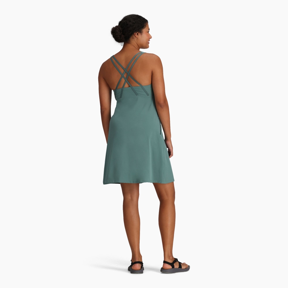 Royal Robbins Spotless Evolution Tank Dress Women's Sea Pine Y326012-349 jurken en rokken online bestellen bij Kathmandu Outdoor & Travel