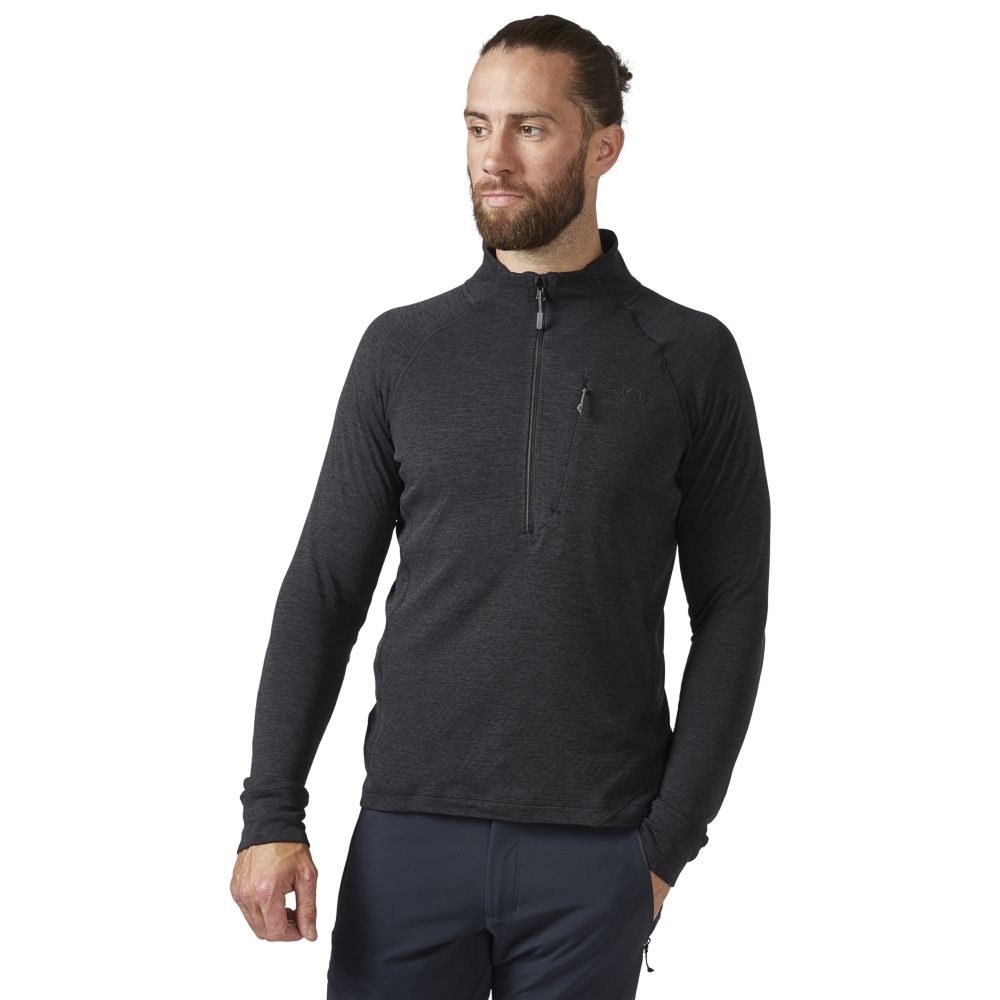 Rab Rab Nexus Pull-On QFF-74-BLK fleeces en truien Rab Nexus Pull-On Black QFF-74-BLK fleeces en truien online bestellen bij Kathmandu Outdoor & Travel