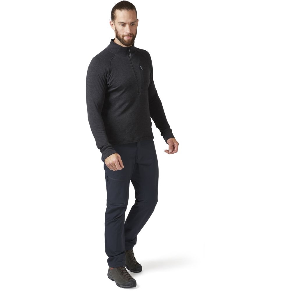 Rab Rab Nexus Pull-On QFF-74-BLK fleeces en truien Rab Nexus Pull-On Black QFF-74-BLK fleeces en truien online bestellen bij Kathmandu Outdoor & Travel